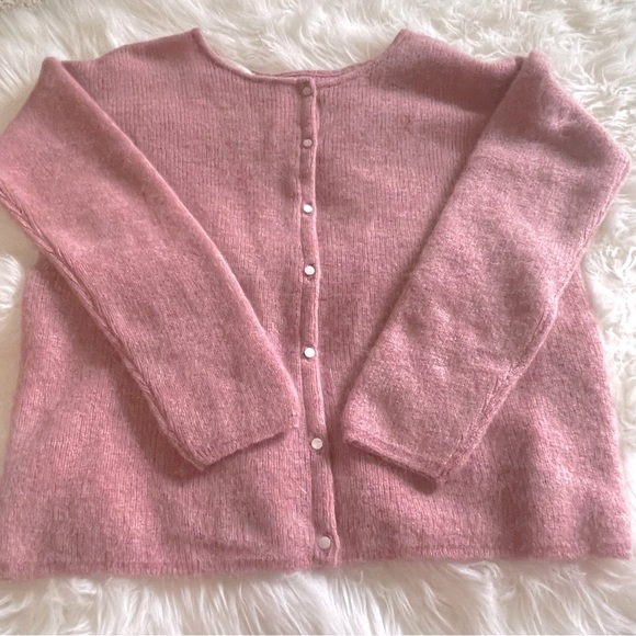 Sezane Pink Women's Sweater Cardigan - Picture 13 of 16